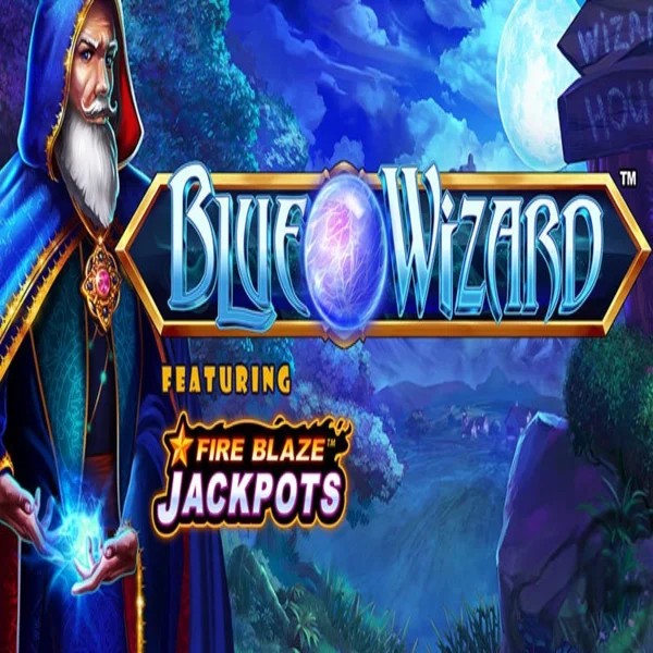 Play Blue Wizard Fire Blaze Jackpots slot by Rarestone Gaming on winspirits.ca